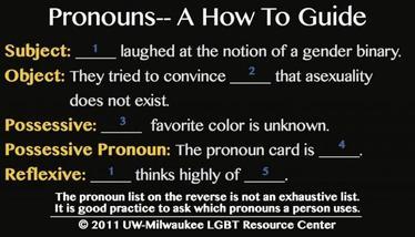 guide for pronoun usage